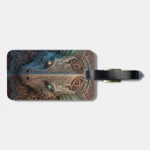 中世の石造石龍の彫刻 ラゲッジタグ (裏面横)