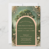 中世の神秘的なファンタジー版木、銅版、版画フォレ結婚スト 招待状 (正面)