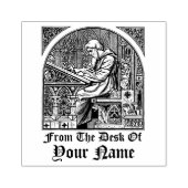 中世の筆跡テンプレート ラバースタンプ (インプリント)