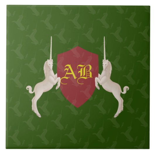 中世の紋章 タイル (正面)