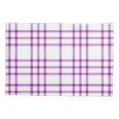 中世の紫の格子縞 枕カバー (裏面-左)