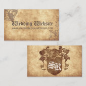 中世の結婚ウェブサイトカード エンクロージャーカード (正面/裏面)
