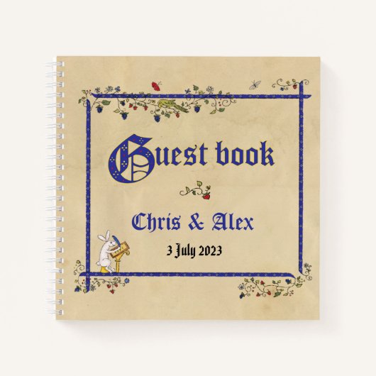 中世の結婚動物の客書 ノートブック (正面)