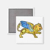 中世の翼のあるライオン・グリフィン マグネット (正面/裏面)