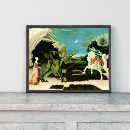 中世の聖ジョージとドラゴン ポスター
