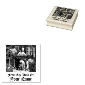 中世の聖書僧のテンプレートゴム印 ラバースタンプ (押印)