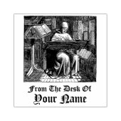 中世の聖書僧のテンプレートゴム印 ラバースタンプ (インプリント)