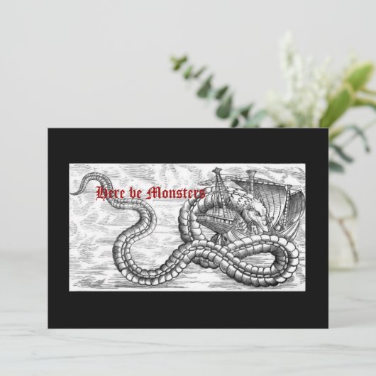 中世の船と竜の招待状 招待状 (スタンド正面)