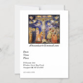 中世の良い金曜日のシーン マグネット招待状 (正面)