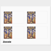 中世の良い金曜日のシーン 長方形シール (シート)