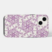 中世の花文電話 iPhoneケース (裏面横)