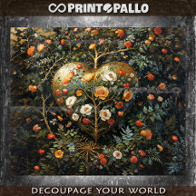 中世の花組成金ゴールドハート-