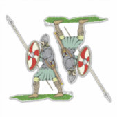 中世の英語/サクソンの戦士 シール (正面)