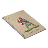 中世の英語/サクソンの戦士 ノートブック (右側)