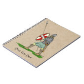 中世の英語/サクソンの戦士 ノートブック (左側)