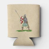 中世の英語/サクソンの戦士 缶クーラー (裏面)