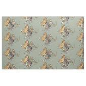 中世の蒙古武士織物 ファブリック (ファットクウォーター)