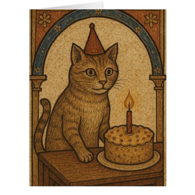 中世の誕生日の猫 (正面)
