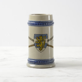 中世の貝柱と盾 ビールジョッキ