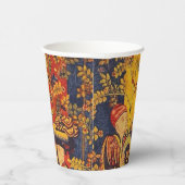 中世の赤イタリアン色の黄色のシノワズリー 紙コップ (右)