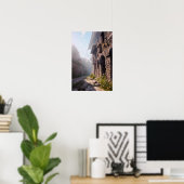 中世の路地、歴史的な通りを探索 ポスター (ホームオフィス)