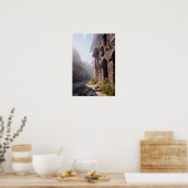 中世の路地、歴史的な通りを探索 ポスター (キッチン)