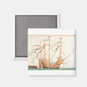中世の軍艦 マグネット (正面/裏面)