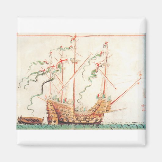 中世の軍艦 マグネット (正面)