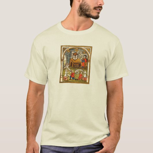 中世の錬金術ワークショップ Tシャツ (正面)