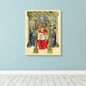 中世の錬金術書 キャンバスプリント (インサイチュ (ウッドフロア))