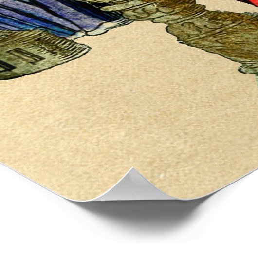 中世の錬金術書 ポスター (角)