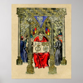 中世の錬金術書 ポスター