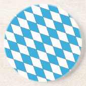 中世の青い白のバイエルダイヤモンドの形状パターン コースター (正面)