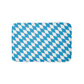 中世の青い白のバイエルダイヤモンドの形状パターン バスマット (正面)