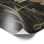 中世の青い黄褐色 フォトプリント            (角)