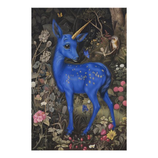 中世の青い黄褐色 フォトプリント            (正面)