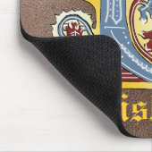 中世の青と赤のツタのライトレターC マウスパッド (コーナー)