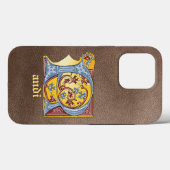 中世の青と赤のツタのライトレターR Case-Mate iPhoneケース (裏面 (横))