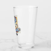 中世の青と赤のツタのライトレターZ タンブラーグラス (左)