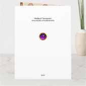 中世の音楽とミュージシャン,ミニチュアアンティーク カード (裏面)