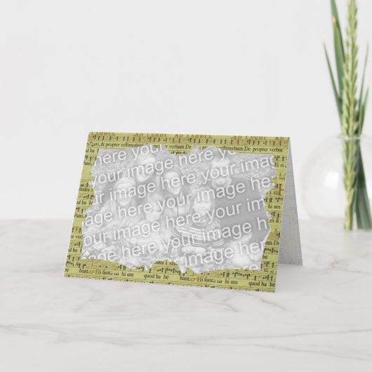 中世の音楽の原稿フォトフレーム シーズンカード (正面)