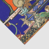 中世の風刺を作る音楽の夜のフクロウ、ウサギ 薄葉紙 (詳細)