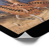 中世の馬術ポートレートポスター ポスター (角)