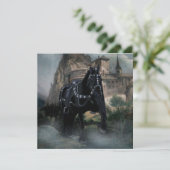 中世の馬 - グリーティングカード (スタンド正面)