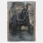 中世の馬 – 毛布 (正面縦)