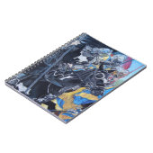 中世の騎士が馬の歴史的な芸術に挑む ノートブック (左側)