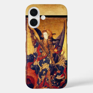 中世の騎士としての聖マイケルの勝利の悪魔 iPhone 16ケース