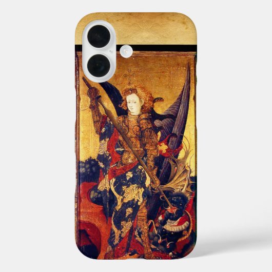 中世の騎士としての聖マイケルの勝利の悪魔 Case-Mate iPhoneケース (裏面)