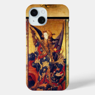 中世の騎士としての聖マイケルの勝利の悪魔 iPhone 15ケース