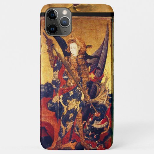 中世の騎士としての聖マイケルの勝利の悪魔 Case-Mate iPhoneケース (裏面)